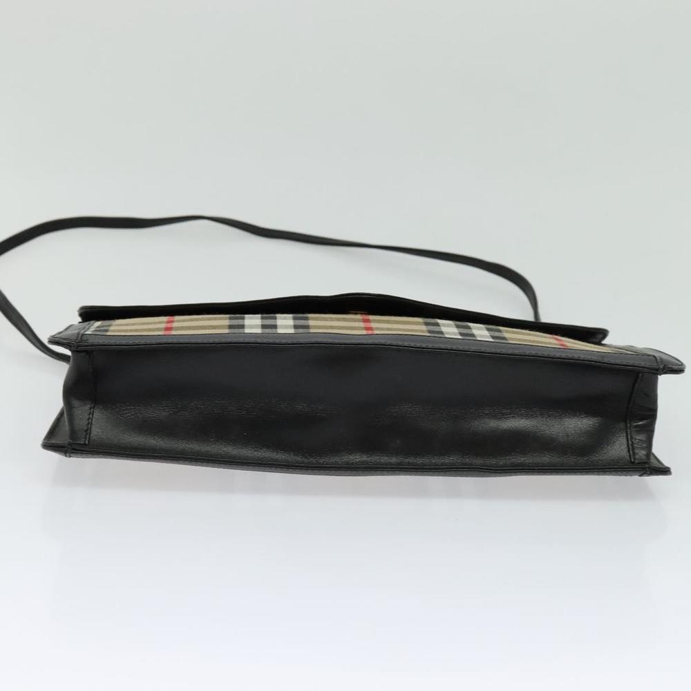 Burberrys Nova Check Shoulder Bag Canvas Beige Auth 106744 - Picture 9 of 16